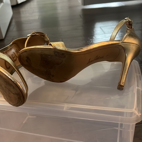 Sam Edelman Gold High Heels - Picture 3 of 4